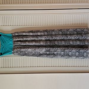 Zebra Print Maxi Dress
